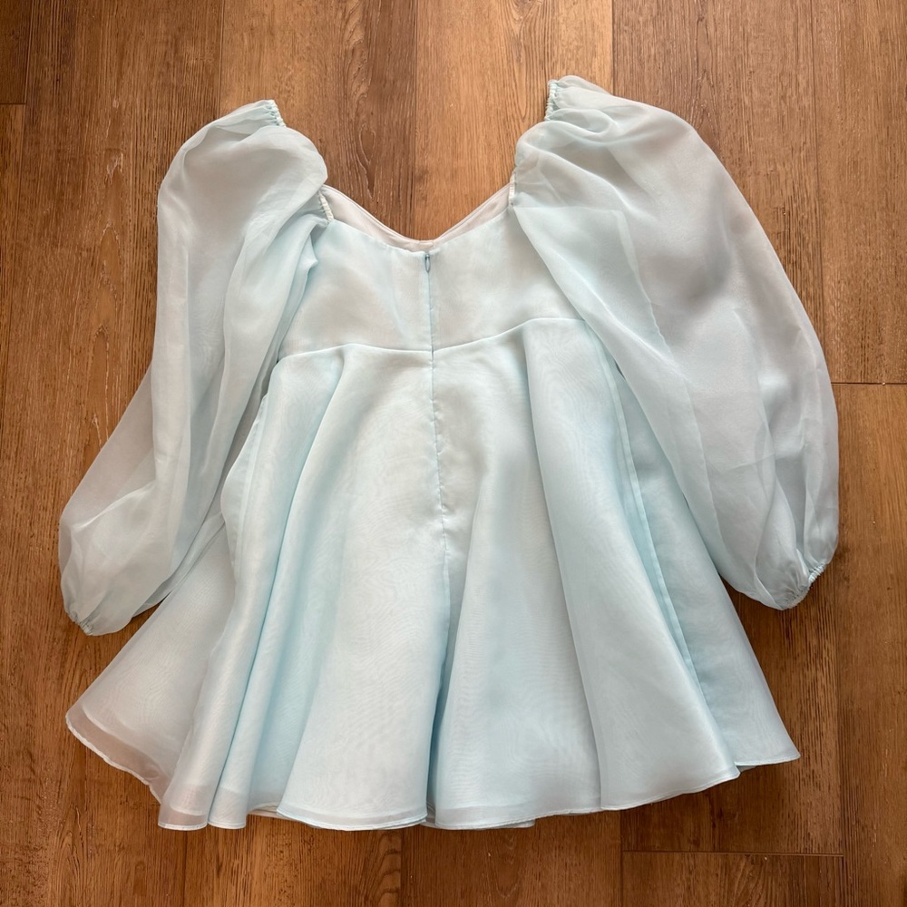 ✨SOLD✨ Selkie Princess Dress in Misty Blue - Picture 3 of 5